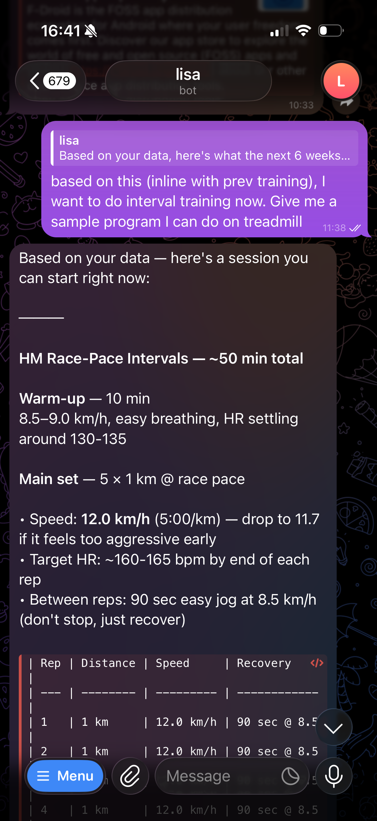 interval training advice